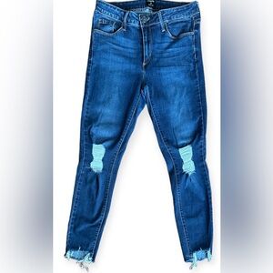 Just Black Distressed Skinny Jeans